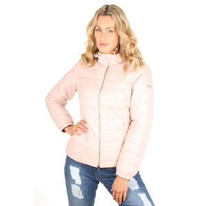 Pepe Jeans dámská pudrová zimní bundička Alania s kapucí - XS (321)